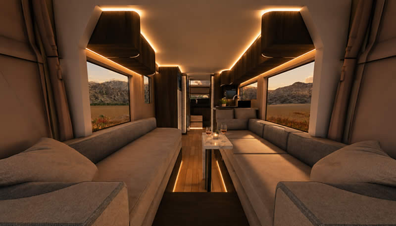 Luxurious interior TATREX camper
