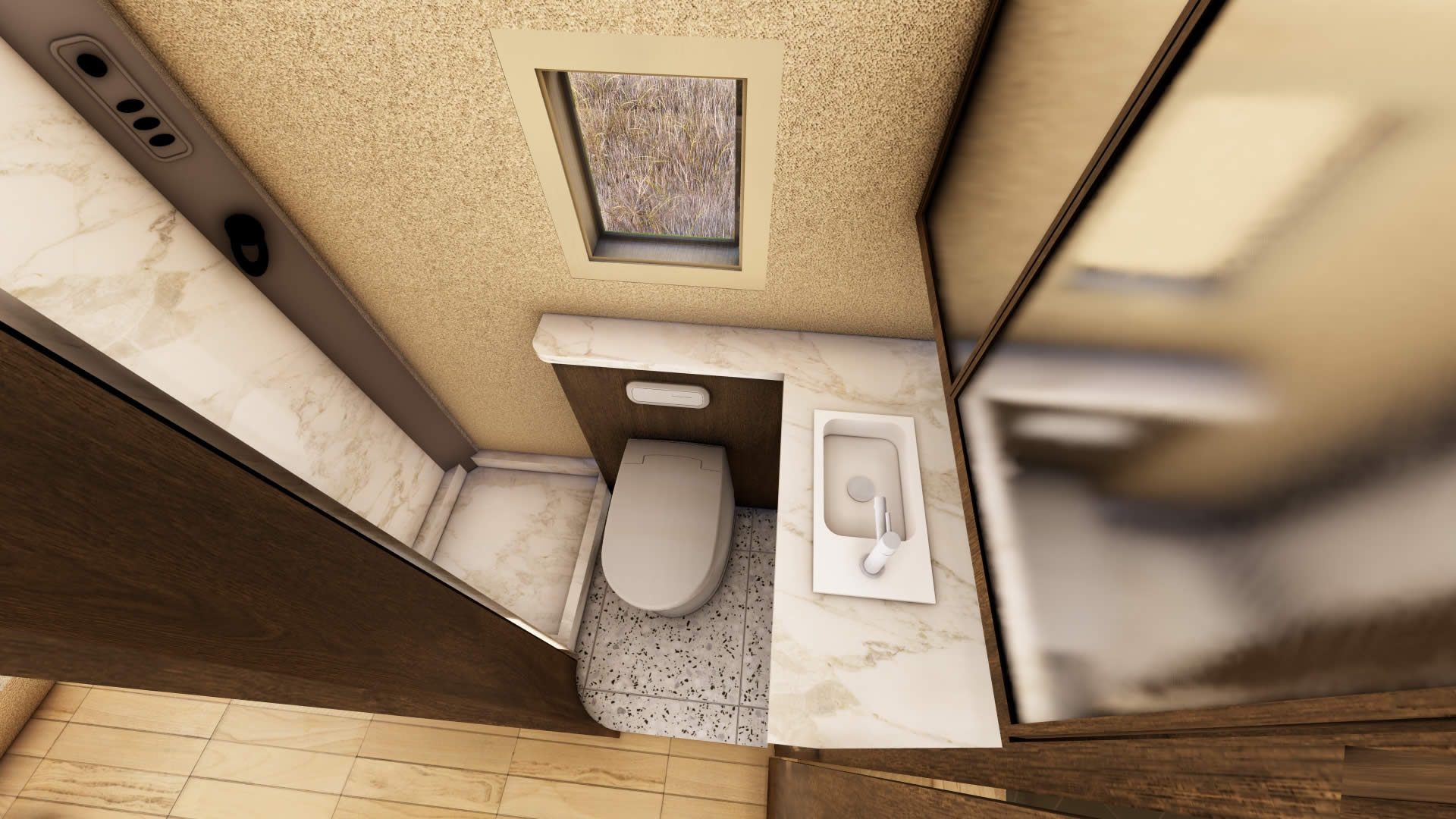 Bathroom TATREX 6x6 8200L offroad camper
