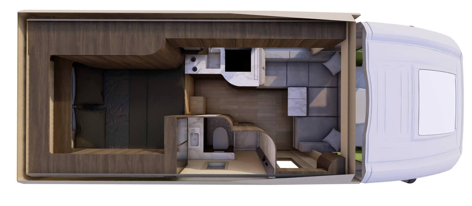 ​​Tatrex Hadexpedition 7400L 4X4 offroad camper Floor plan